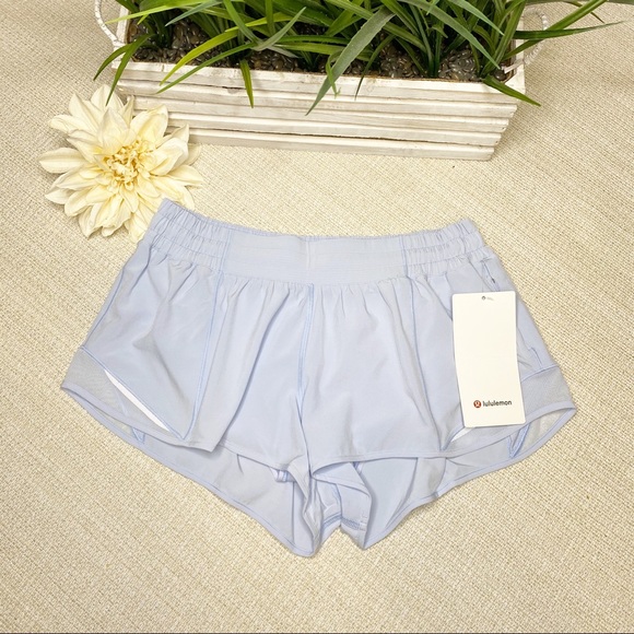 Lululemon Daydream Hotty Hot Shorts Light Blue Gym - Picture 4 of 8